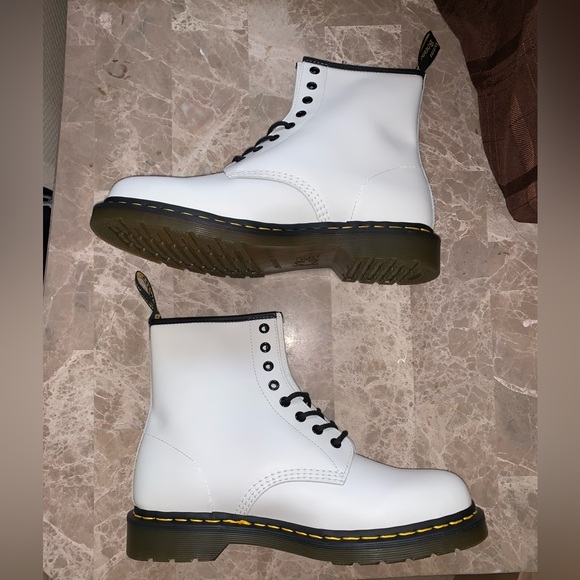 NEW DR MARTENS AIR WAIR 1460 WHITE AW004 WOMENS 11 MENS 10 - Picture 6 of 13